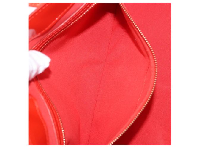 Borsa LOUIS VUITTON Vernis Bluebird Wilshire PM Bag Orenge Sunset M93644 Auth 197286 - vista 23
