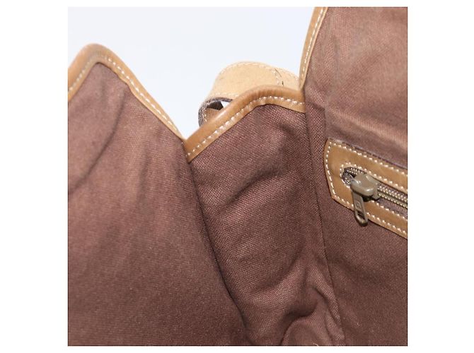 Borsa a tracolla LOEWE in pelle beige tono oro Auth ka6169 - vista 23