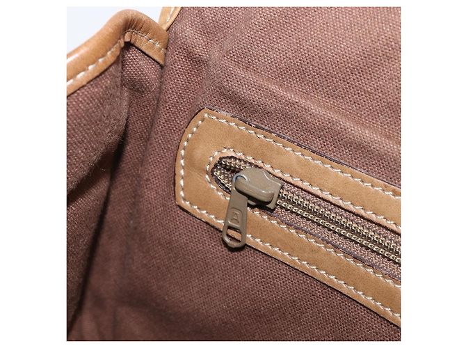 Borsa a tracolla LOEWE in pelle beige tono oro Auth ka6169 - vista 24