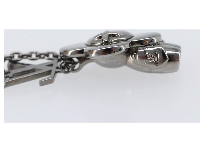 LOUIS VUITTON Collana Pendente Vivienne Metallo Nero Argento M00831 Auth 202825M - vista 20