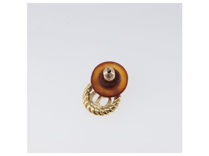 Orecchini Christian Dior Metal Gold Tone Auth BA15415 - vista 7