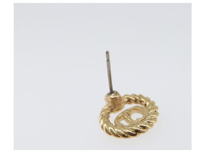 Orecchini Christian Dior Metal Gold Tone Auth BA15415 - vista 8