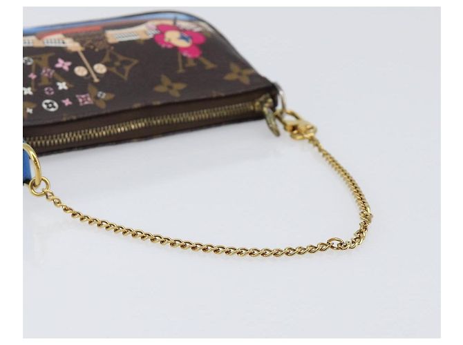 LOUIS VUITTON Monogram Vivienne Mini Pochette Accessoires M68489 LV Auth 200569A Monograma - vista 7