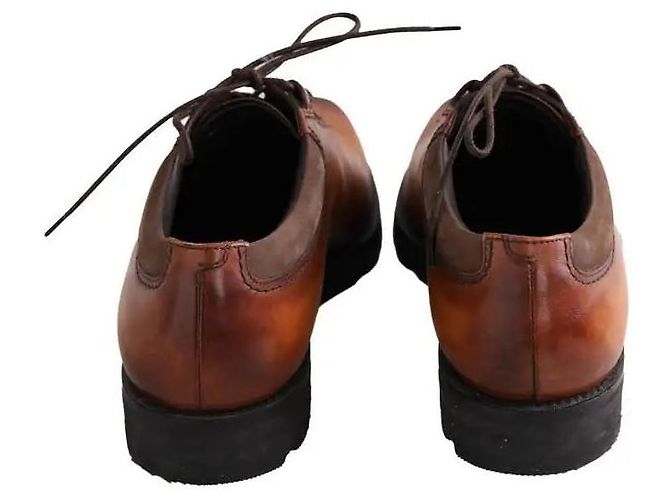 Scarpe stringate Berluti in pelle camel Cammello - vista 2