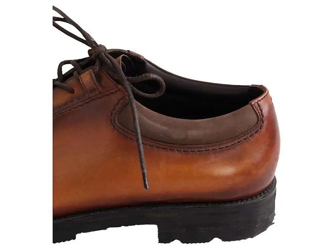 Scarpe stringate Berluti in pelle camel Cammello - vista 4