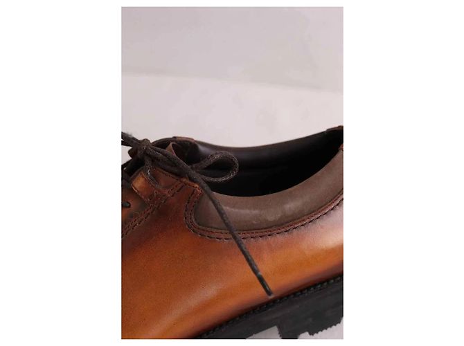 Scarpe stringate Berluti in pelle camel Cammello - vista 6