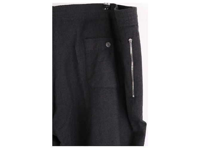 Hermès Hose aus Wolle Anthrazit Anthrazitgrau - Ansicht 4