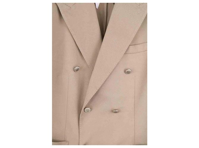 Autre Marque Giacca Boggi in cotone beige - vista 2