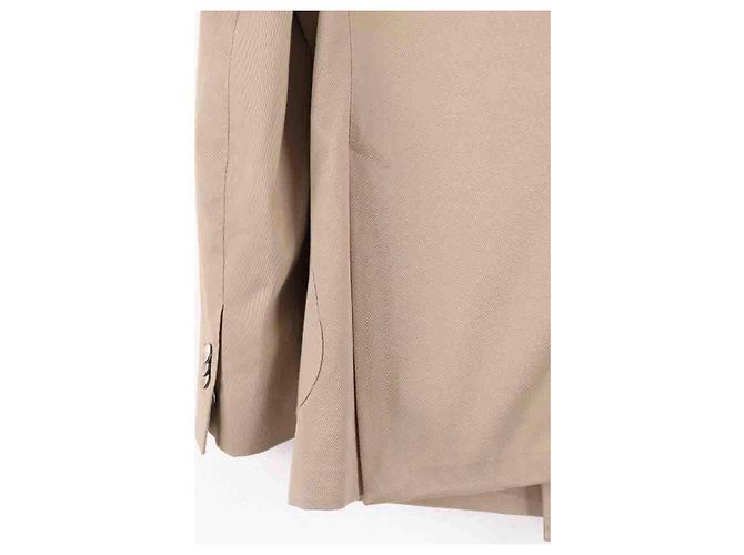 Autre Marque Giacca Boggi in cotone beige - vista 4