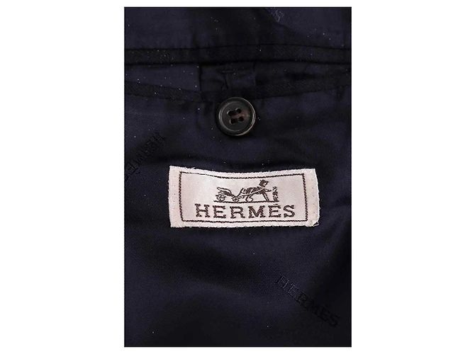 Hermès Navy Blue Wool Jacket - view 5