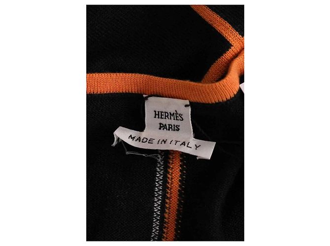 Camisola Hermès de lã preta Preto - vista 5
