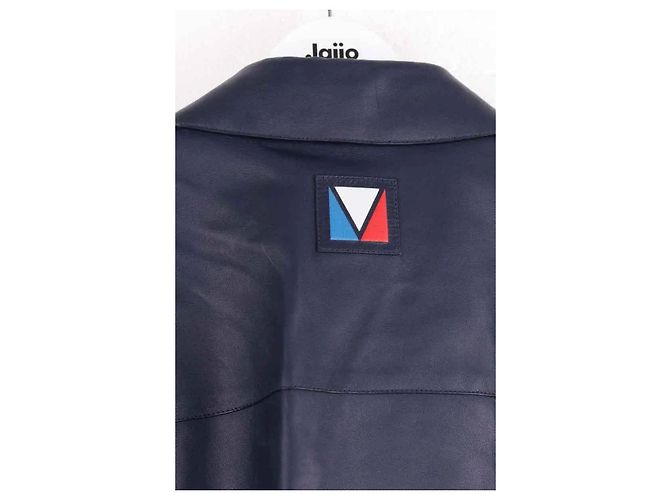 Louis Vuitton Lederjacke Blau XXL - Ansicht 4