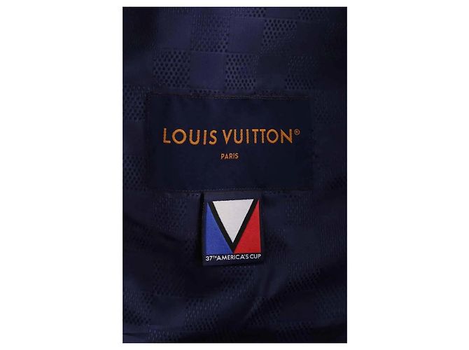 Louis Vuitton Lederjacke Blau XXL - Ansicht 5