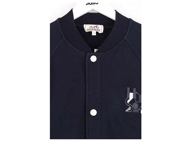 Gilet in cotone blu Hermès Uomo L - vista 2