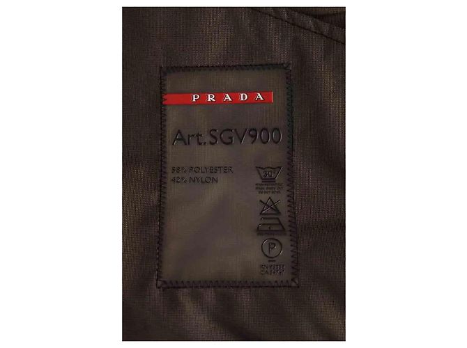 Prada Black Synthetic Jacket Men - view 6