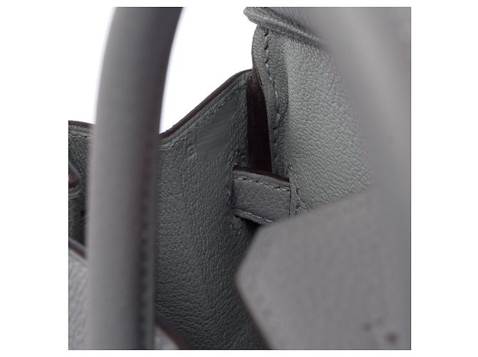 Hermès Borsa HERMES Birkin 25 in Pelle Grigia - 103898 Grigio - vista 8