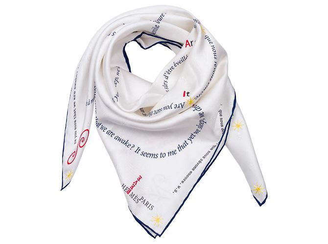 Hermès HERMES Silk Accessory White - 102792 - view 3