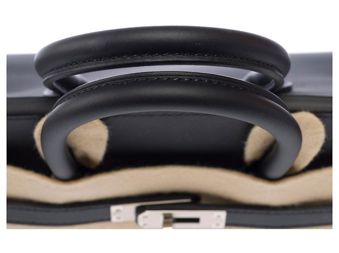 Hermès mala HERMES Birkin 25 em Couro Preto - 103896 - vista 10
