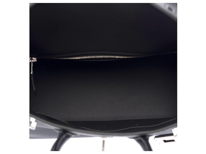 Hermès mala HERMES Birkin 25 em Couro Preto - 103896 - vista 9