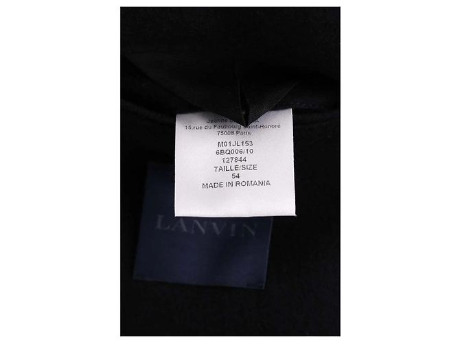 Giacca Lanvin in lana nera da uomo Nero - vista 6