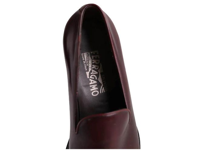 Salvatore Ferragamo Mocassini bordeaux Bordò - vista 6