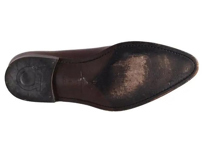 Salvatore Ferragamo Mocassini bordeaux Bordò - vista 7