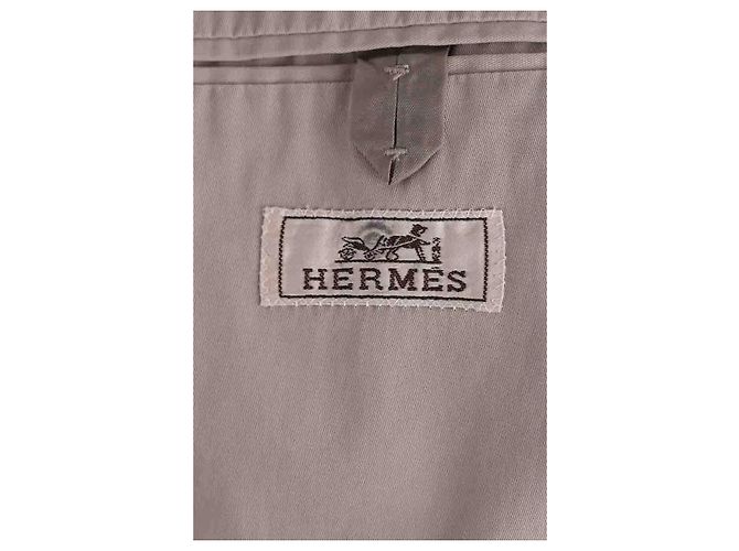 Hermès Jacke aus Baumwolle Beige - Ansicht 6