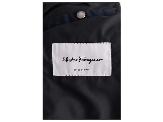 Salvatore Ferragamo Cappotto blu navy - vista 5