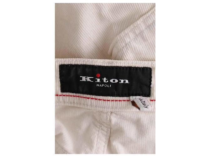 Kiton Weiße gerade Hose - Ansicht 5