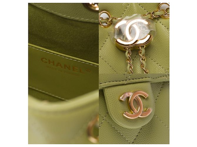 Borsa CHANEL in Pelle Verde - 103891 - vista 7