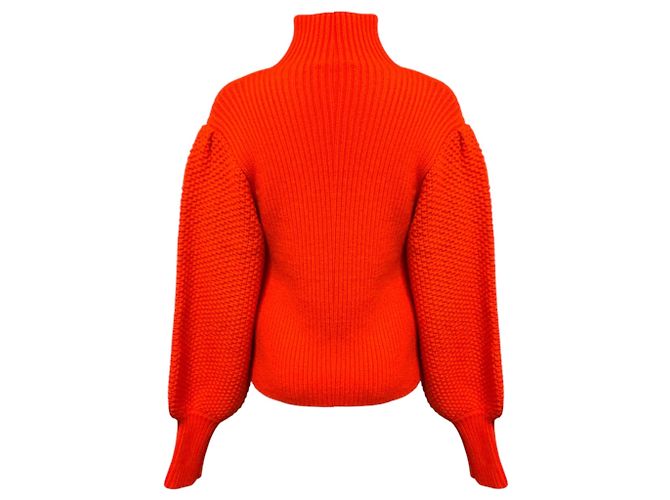 Chloé Chloe Rising Red Rollkragenpullover aus Woll- und Kaschmirstrick Rot - Ansicht 3