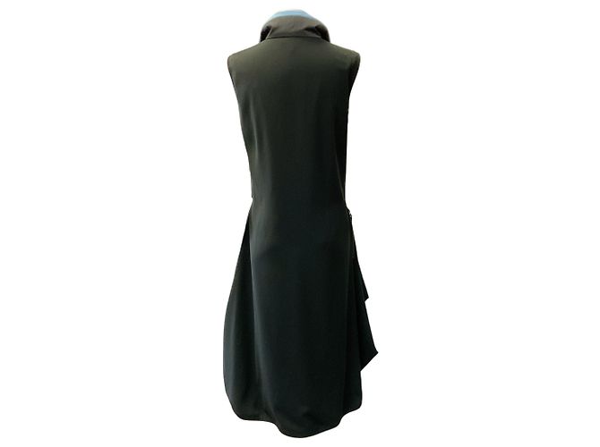 Autre Marque Ärmelloses Kleid mit Kordzug Marithe + Francois Girbaud Anthrazitgrau / Blau - Ansicht 3