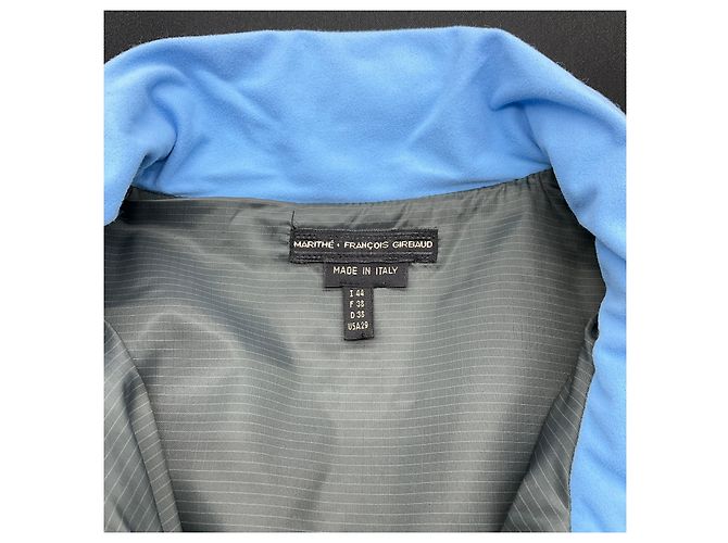 Autre Marque Ärmelloses Kleid mit Kordzug Marithe + Francois Girbaud Anthrazitgrau / Blau - Ansicht 4