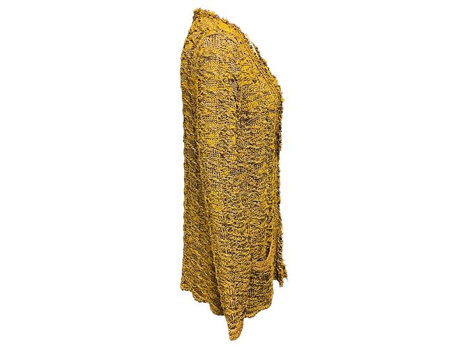 Lanvin Gold Multi Metallic Strick-Cardigan Metallisch - Ansicht 2