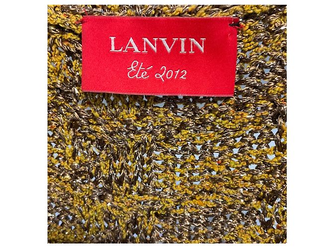 Lanvin Gold Multi Metallic Strick-Cardigan Metallisch - Ansicht 4