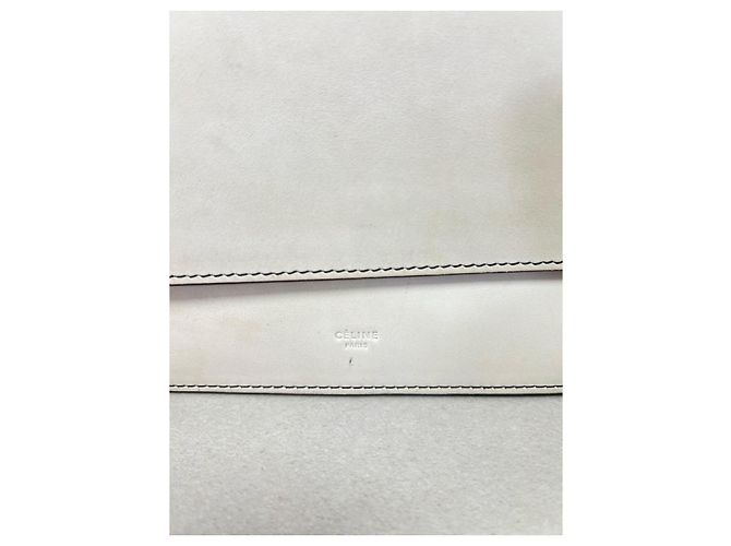 Céline Square Medium Handbag White Leather - view 10