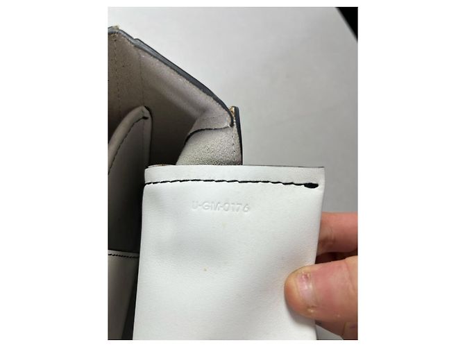 Céline Square Medium Handbag White Leather - view 9