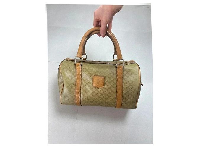 Céline Boston Bolso Macadam Camel Beige Castaño - vista 2