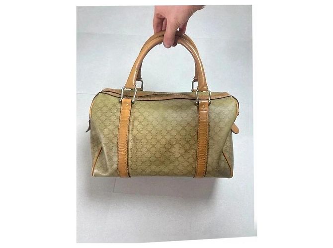 Céline Boston Bolso Macadam Camel Beige Castaño - vista 3