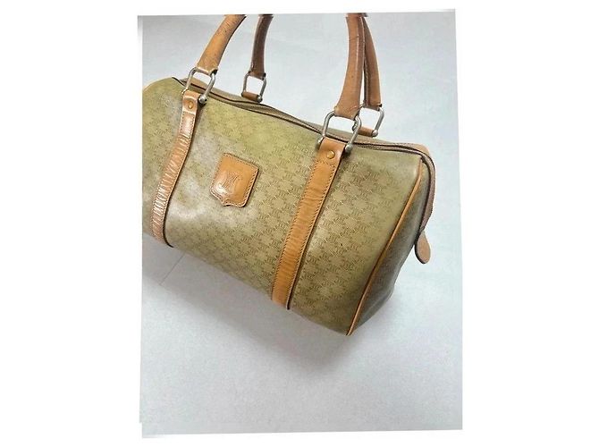 Céline Boston Bolso Macadam Camel Beige Castaño - vista 6