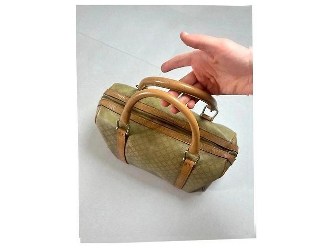 Céline Boston Bolso Macadam Camel Beige Castaño - vista 7