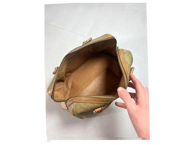Céline Boston Bolso Macadam Camel Beige Castaño - vista 8