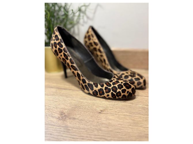 Décolleté Jonak stampa leopardata effetto pelo Stampa leopardo - vista 3