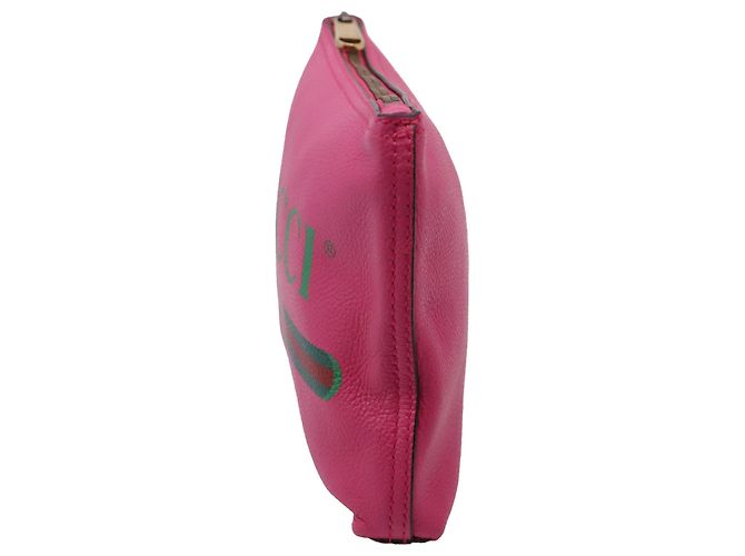 Bolsa de mão com fecho Gucci Medium Portfolio em pele rosa - vista 3