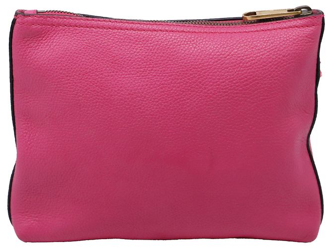 Bolsa de mão com fecho Gucci Medium Portfolio em pele rosa - vista 4