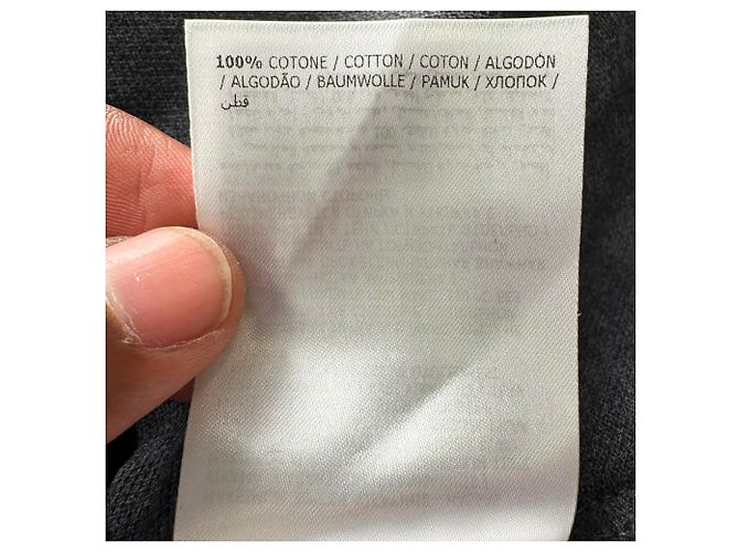 Polo Moncler Maglia com patch de logo em algodão cinza - vista 13