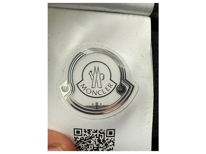 Polo Moncler Maglia com patch de logo em algodão cinza - vista 2