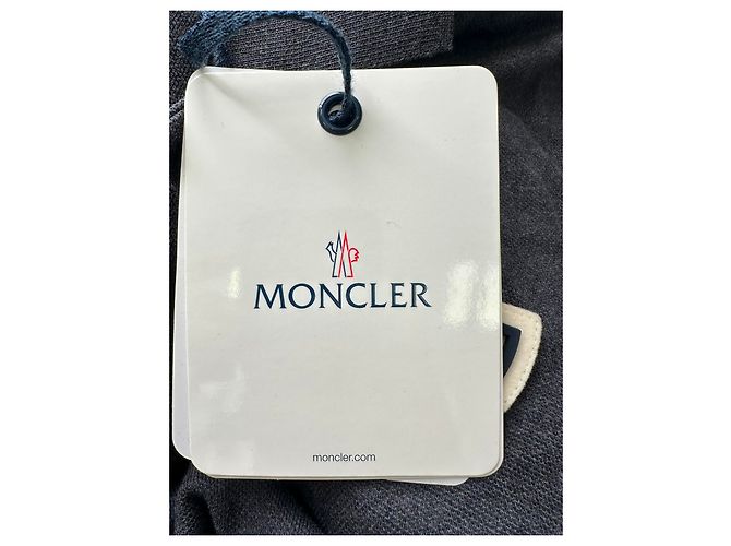 Polo Moncler Maglia com patch de logo em algodão cinza - vista 20
