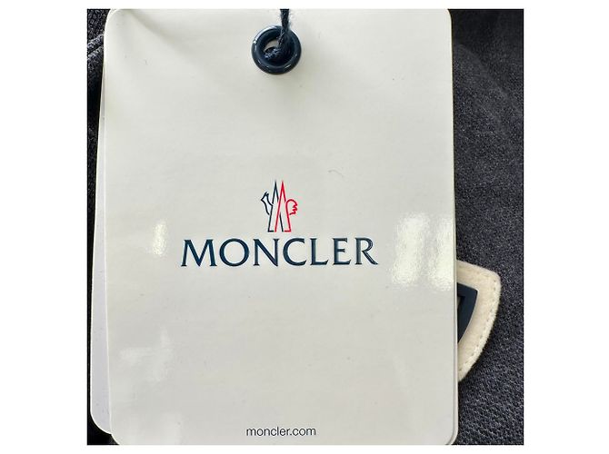 Polo Moncler Maglia com patch de logo em algodão cinza - vista 27