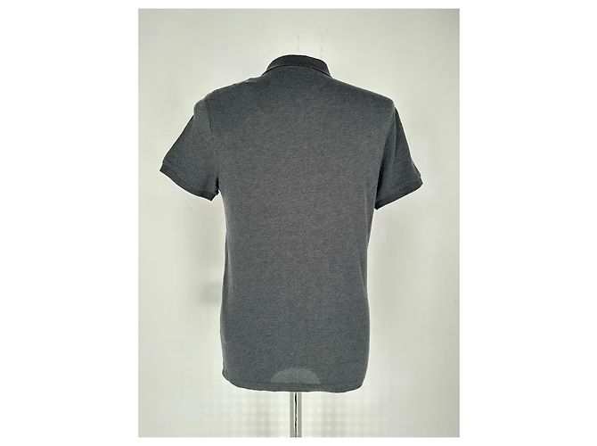 Polo Moncler Maglia com patch de logo em algodão cinza - vista 28